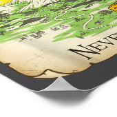 Not All Who Wander Are Lost Funny Maps Rpg Parody  Poster (Ecke)