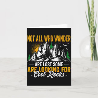 Not All Who Wander Are Lost Funny Outdoor Hiking T Karte
