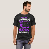 Not All Wounds Are Visible Purple Lupus Awareness T-Shirt (Vorne ganz)