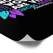 Not All Wounds Are Visible Suicide Awareness Menta Poster (Ecke)