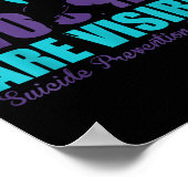 Not All Wounds Are Visible Suicide Prevention Awar Poster (Ecke)