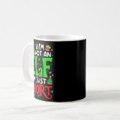 Not An Elf I'm Just Short Funny Christmas Family M Kaffeetasse (Vorderseite Links)