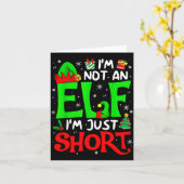 Not An Elf I'm Just Short Funny Christmas Family M Karte (Gelbe Blume)