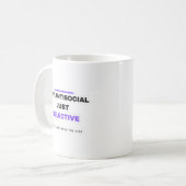 Not Antisocial Just Selective Funny Mug Kaffeetasse (Vorderseite Links)