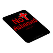Not Ashamed Black gotGod316.com Jesus Magnet (Rechte Seite)