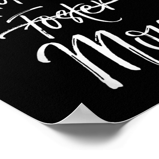 Not Biological Adoptive Foster Just Mom Shirt Mark Poster (Ecke)