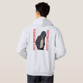 Not Broken. Just Chillin – Cool and Funny Design Hoodie (Schwarz voll)