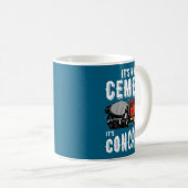 Not Cement Its Concrete Funny Concrete Mixer Kaffeetasse (VorderseiteRechts)
