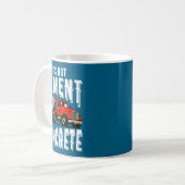 Not Cement Its Concrete Funny Concrete Mixer Kaffeetasse (Vorderseite Links)