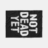 Not Dead Ye Funny Undead Zombie Veteran Fleecedecke (Vorderseite (Horizontal))