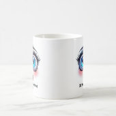 Not Decaf, Please!,  Fabulous Eyes Funny Face Kaffeetasse (Mittel)
