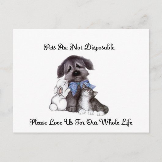 not disposable postkarte (Vorderseite)