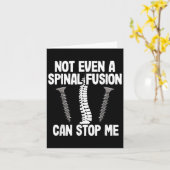 Not Even A Snal Fusion Can Stop Me Back Surgery Re Karte (Gelbe Blume)