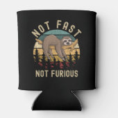 Not Fast Not Furious Funny Sloth Sleeping Dosenkühler (Rückseite)