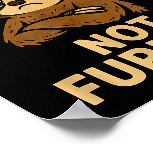 Not Fast Not Furious, Funny Sltoh Poster (Ecke)