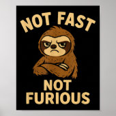 Not Fast Not Furious, Funny Sltoh Poster (Vorne)