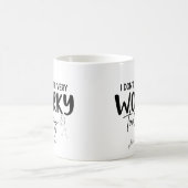 Not Feeling Very Worky Funny Office Personalized Kaffeetasse (Mittel)