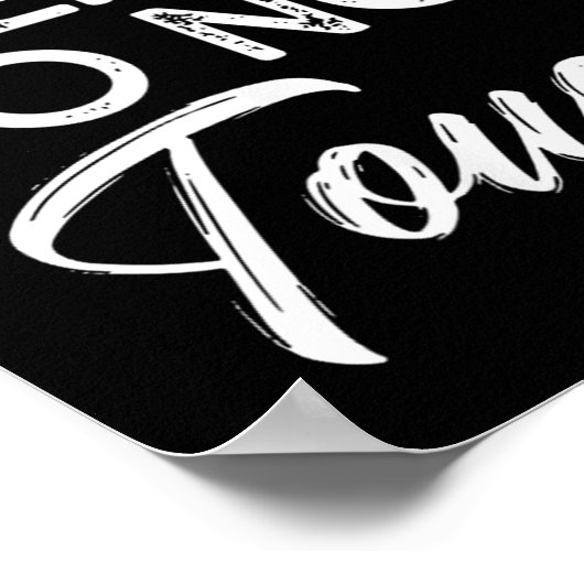 Not Friendly Do Not Touch Funny Sarcastic Quote  Poster (Ecke)