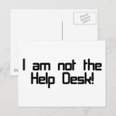 Not Help Desk Postkarte (Vorne/Hinten)
