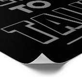 Not Here To Talk In G Funny Gym Motivation Sayings Poster (Ecke)