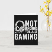 Not Ignoring You Gaming Headset Graphic Video Game Karte (Gelbe Blume)
