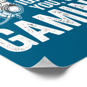 Not Ignoring You Gaming Headset Graphic Video Game Poster (Ecke)