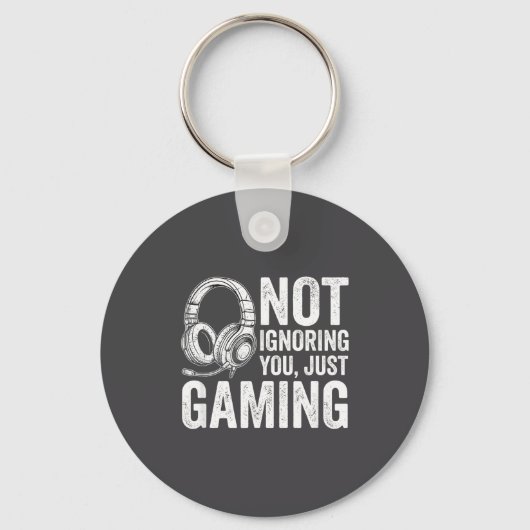 Not Ignoring You Gaming Headset Graphic Video Game Schlüsselanhänger (Vorderseite)