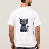 Not Impressed Funny Grumpy Cat T-Shirt (Rückseite)