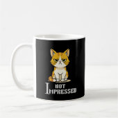 Not Impressed Grumpy Cat Funny Sarcastic Coffee Kaffeetasse (Links)