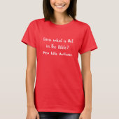 Not in the Bible  tshirt (Vorderseite)