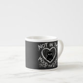 Not In The Mood For Love Grumpy Cat Sarcastic Espressotasse (Vorderseite Rechts)