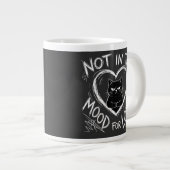 Not In The Mood For Love Grumpy Cat Sarcastic Jumbo-Tasse (Vorderseite Rechts)