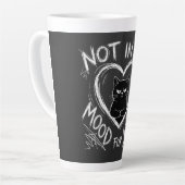 Not In The Mood For Love Grumpy Cat Sarcastic Milchtasse (Linke Ecke)