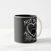 Not In The Mood For Love Grumpy Cat Sarcastic Zweifarbige Tasse (VorderseiteRechts)