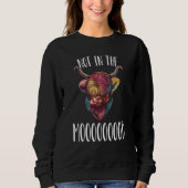 Not In The Mooooooood Highland Cow Scotland Sweatshirt (Vorderseite)