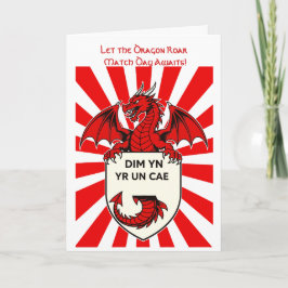 Not In The Same League Welsh Dragon Motif Karte