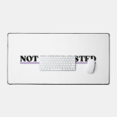 Not Interested Large Retro Typographic  Schreibtischunterlage (Tastatur & Maus)