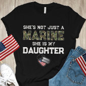 Not Just A Marine My Daughter Military Custom Name T-Shirt