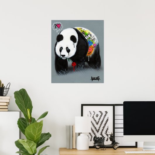 "Not Kung Fu" Panda Art Poster (Heimbüro)
