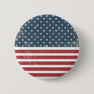 Not leidende amerikanische Flagge Button