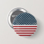 Not leidende amerikanische Flagge Button (Vorne & Hinten)