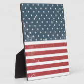 Not leidende amerikanische Flagge Fotoplatte (Seite)