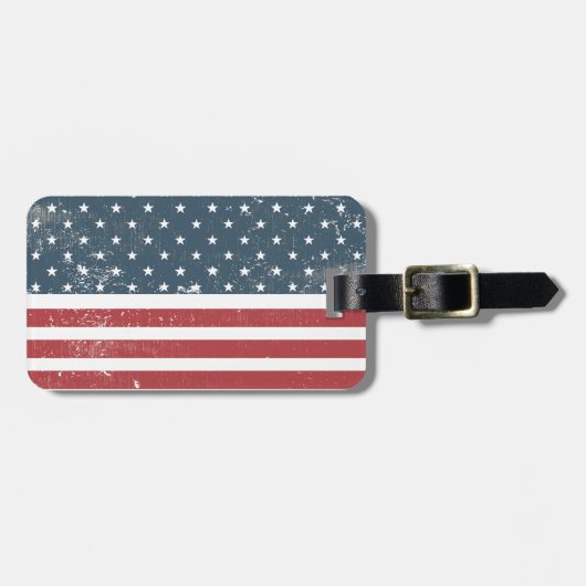 Not leidende amerikanische Flagge Gepäckanhänger (Vorderseite horizontal)