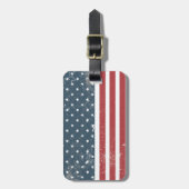 Not leidende amerikanische Flagge Gepäckanhänger (Vorderseite vertikal)