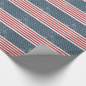 Not leidende amerikanische Flagge Geschenkpapier (Ecke)