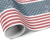 Not leidende amerikanische Flagge Geschenkpapier (Rolleneckpunkt)