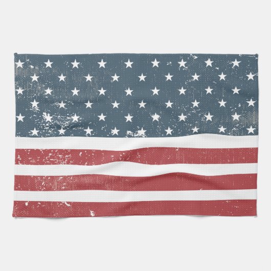 Not leidende amerikanische Flagge Handtuch (Horizontal)