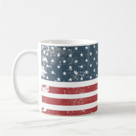 Not leidende amerikanische Flagge Kaffeetasse