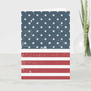 Not leidende amerikanische Flagge Karte
