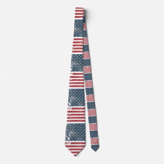 Not leidende amerikanische Flagge Krawatte (Vorderseite)